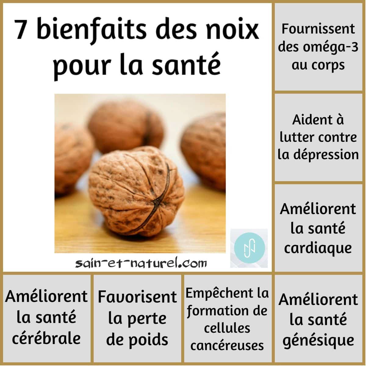 7 bienfaits des noix pour la santé